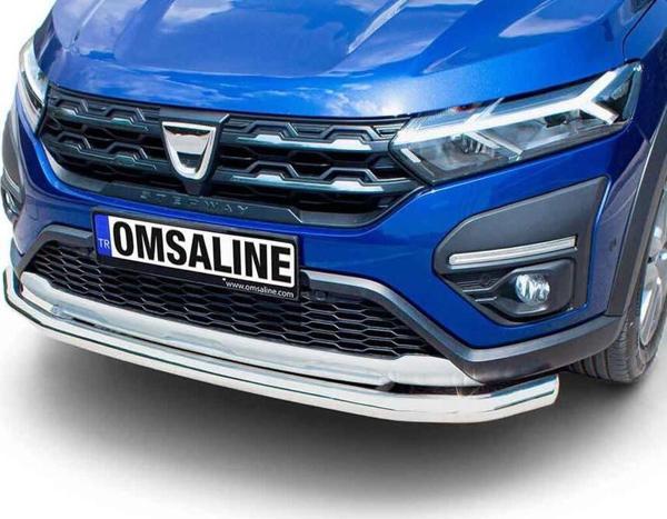 OMSA Dacia Sandero Stepway Texas Ön Koruma Çap:60 Krom 2021 ve Sonrası - Image 1