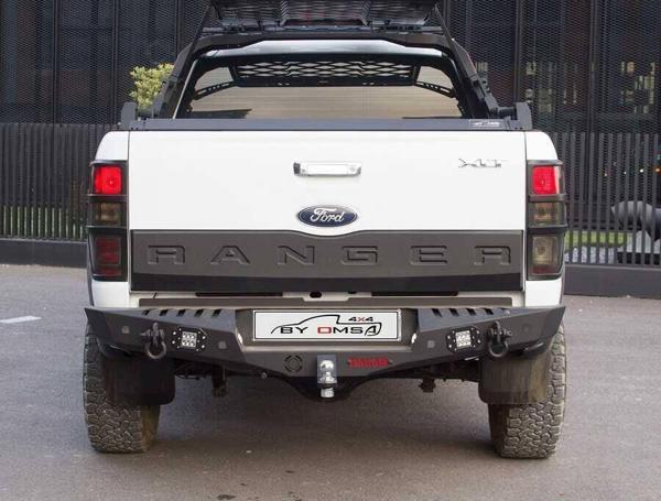 OMSA Ford Ranger Dakar Çelik Arka Tampon Ledli Sensörlü 2011-2022 Arası - Image 1