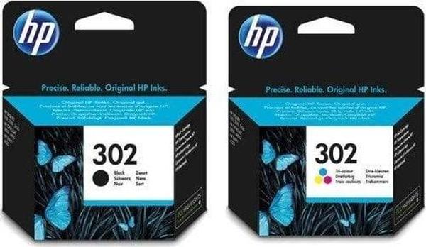 HP 302 Siyah ve Renkli Kartuş 2'li Set F6U65AE - Image 1