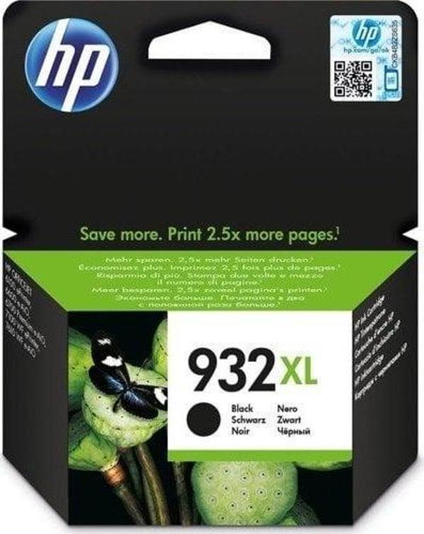 HP 932XL CN053A Kartuş / Officejet 6100 / 6500 / 6600 / 6700 / 7110 / 7610 / 7612 Siyah Orjinal M - Image 1