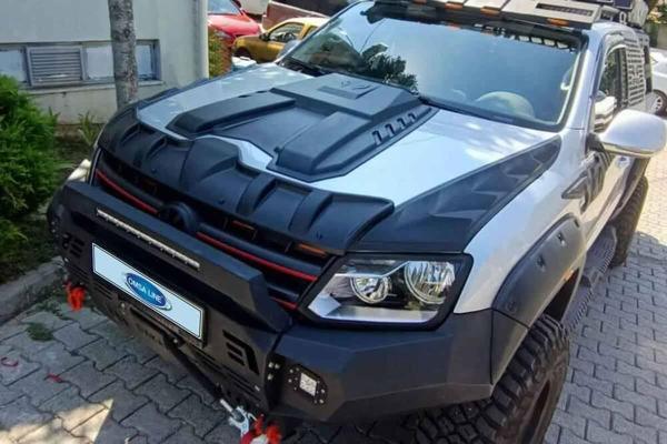 VW Amarok Dragon Ön Kaput Koruyucu 3 Parça 2010-2021 Arası - Image 1