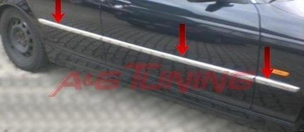 BMW E46 Krom Yan Kapı Çıtası 1998-2005 6 Prç Paslanmaz Çelik - Image 1