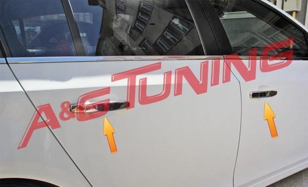 Chevrolet Aveo SEDAN Krom Kapı Kolu Tk 2011 Üzeri Paslanmaz Çelik - Image 1