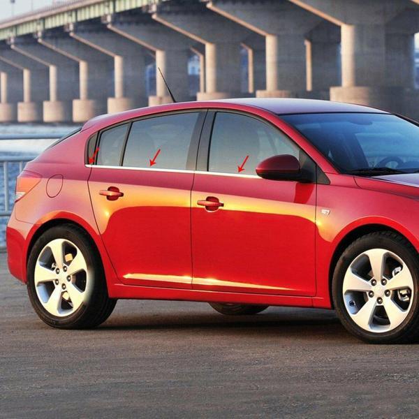 Chevrolet Cruze HB Krom Cam Çıtası Takımı 6 Prç Paslanmaz Çelik - Image 1