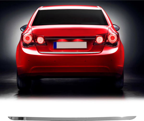Chevrolet Cruze SEDAN Krom Bagaj Alt Çıta Formlu Paslanmaz Çelik - Image 1