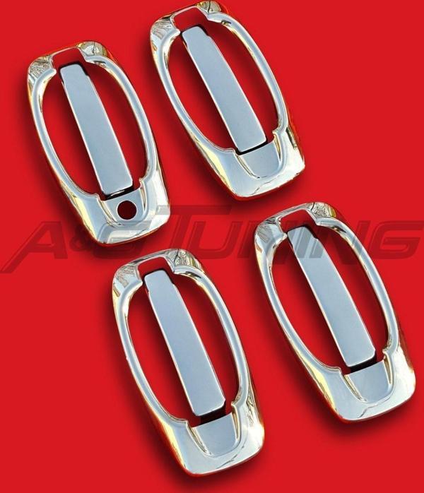 Citroen Nemo Krom Kapı Kolu Takımı 4Kapı-8Prç Paslanmaz Çelik - Image 1