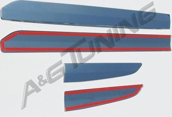 Courier Krom Kapı Çıtası Takımı 4Prç Paslanmaz Çelik - Image 1