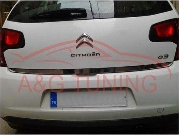 CITROEN C3 Krom Bagaj Alt Çıta Formlu 2010-2015 Paslanmaz Çelik - Image 1