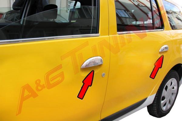 Dacia Logan MCV Krom Kapı Kolu 2013 Üzeri 4 Kapı Paslanmaz Çelik - Image 1
