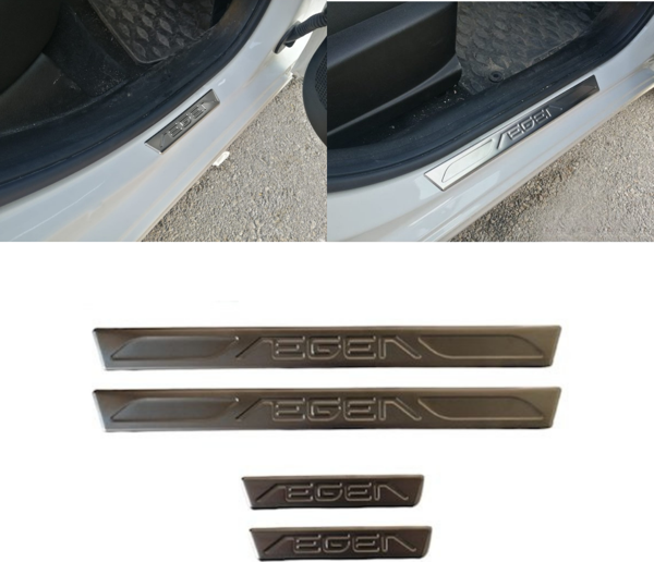 Egea Sedan Krom Kapı Eşiği (4Parça) 2015-2020 Arası Paslanmaz Çelik - Image 1