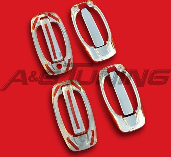 Fiat Fiorino Krom Kapı Kolu ve Çerçevesi 8Parça Paslanmaz Çelik - Image 1