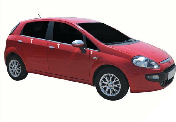 Fiat Punto Krom Cam Çıtası 2006 Üzeri 6Prç Paslanmaz Çelik - Image 1