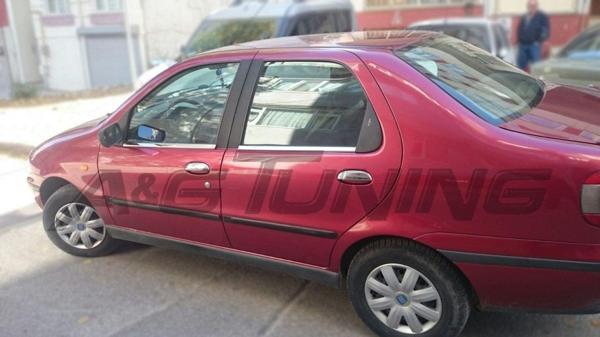 Fiat Siena Krom Cam Çıtası Takımı 4Prç Paslanmaz Çelik - Image 1
