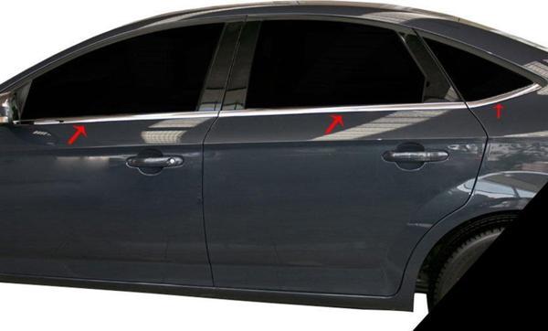 Ford Mondeo Krom Cam Çıtası 2007-2015 6Prç Paslanmaz Çelik - Image 1