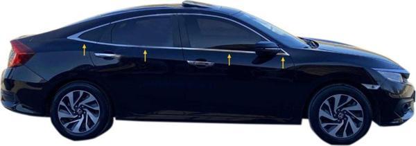 Honda Civic Cam Çıtası FC5 Sedan 2015 - 2021 arası  Paslanmaz Çelik - Image 1