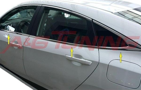 Honda Civic Cam Çıtası FC5 Sedan 2015 - 2021 arası Paslanmaz Çelik - Image 1