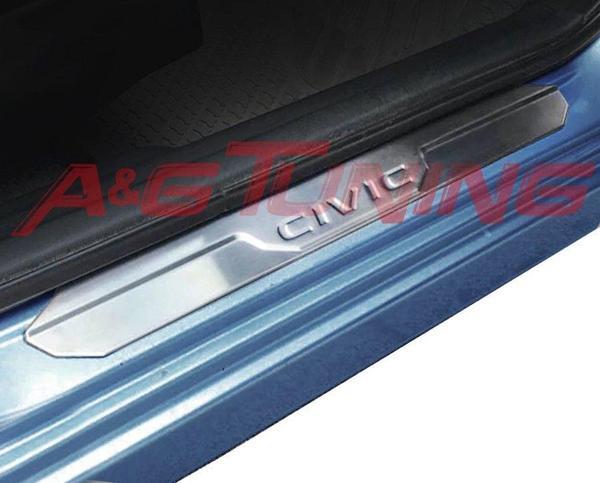 Honda Civic FC5 Krom Kapı Eşiği 4 Prç. 2016 ve Üzeri P.Çelik - Image 1