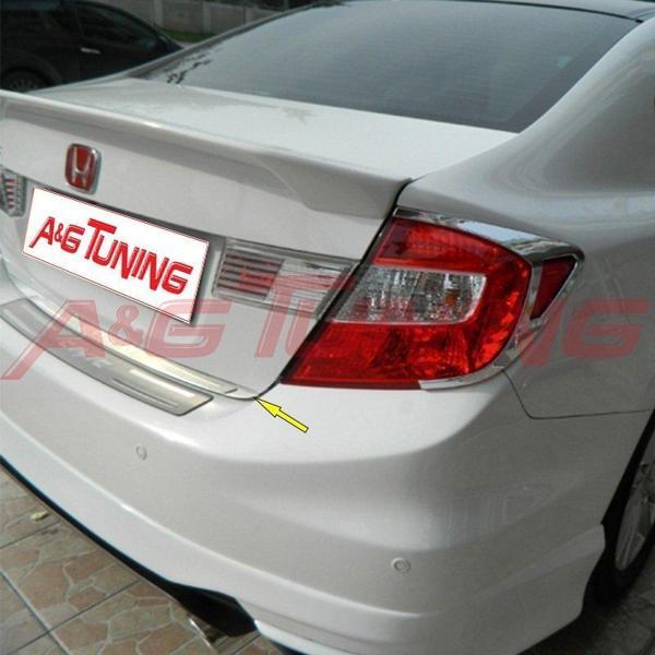 Honda Civic Krom Bagaj Alt Çıta Formlu 2012-2016 Arası Paslanmaz Çelik - Image 1
