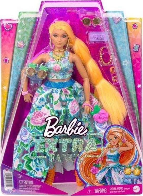 Barbie Extra Fancy Çiçekli Kostümlü Bebek HHN14 - Image 1