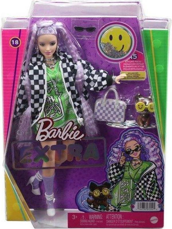 Barbie Extra Spor Ceketli Bebek HHN10 - Image 1