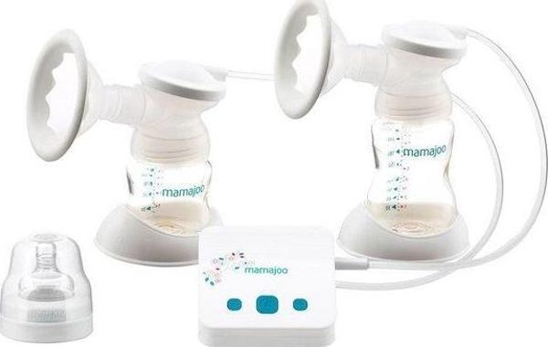 Mamajoo Elektronik Usb Çiftli Göğüs Pompası & Anne Sütü Saklama Kabı 1 X 150Ml & 1 X 250Ml - Image 1