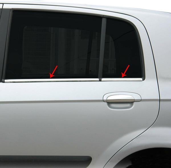 Hyundai Getz Krom Cam Çıtası Tk 2002 Üzeri 6Prç Paslanmaz Çelik - Image 1