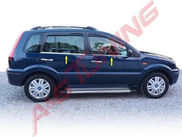 Ford Fusion Krom Cam Çıtası Tk 2002-2011 4Prç Paslanmaz Çelik - Image 1