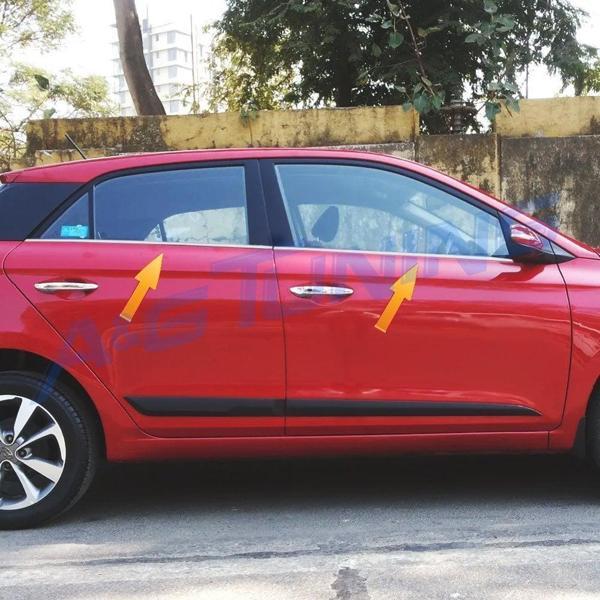 Hyundai i20 Krom Cam Çıtası 4 Parça 2014-2019 Arası Paslanmaz Çelik - Image 1