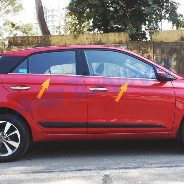 Hyundai i20 Krom Cam Çıtası 4 Parça 2014-2019 Arası Paslanmaz Çelik - Image 1