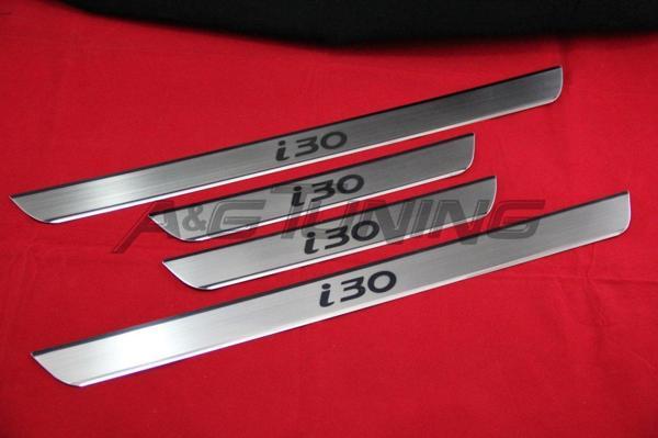 Hyundai i30 Krom Kapı Eşiği Tk 2008-2012 4Kapı Paslanmaz Çelik - Image 1