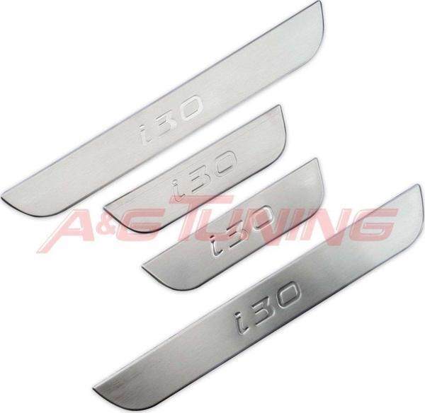 Hyundai i30 Krom Kapı Eşiği Tk 2012-2016 4Kapı Paslanmaz Çelik - Image 1