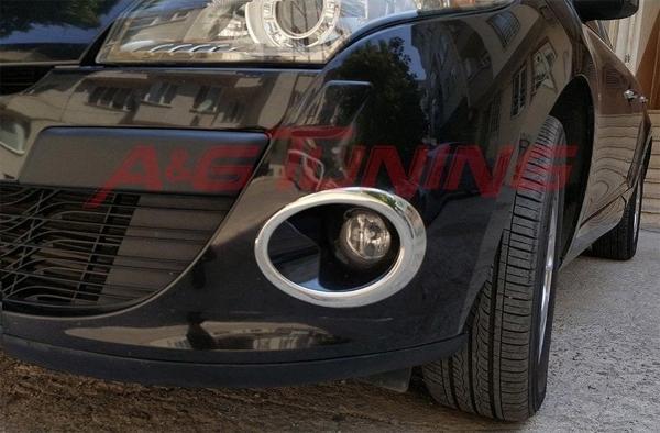 Megane 3 HB Krom Sis Farı Çerçevesi 2010-2012 Paslanmaz Çelik - Image 1