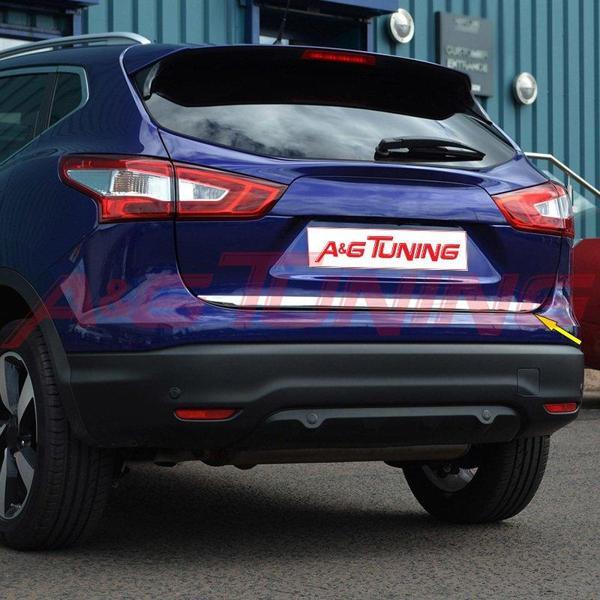 Nissan Qashqai Krom Bagaj Alt Çıta Formlu 2014 Üzeri Paslanmaz Çelik - Image 1