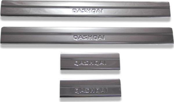 Nissan Qashqai Krom Kapı Eşiği 2014 Üzeri 4Prç Paslanmaz Çelik - Image 1