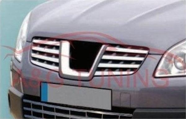 Nissan Qashqai Krom Ön Panjur 2007-2010 8Parça Paslanmaz Çelik - Image 1