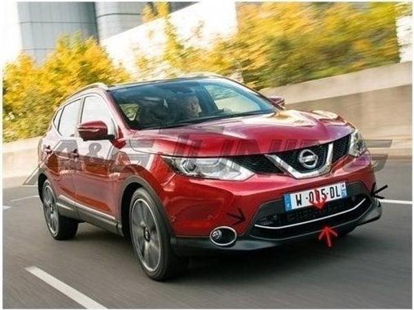Nissan Qashqai Krom Ön Tampon Çıtası 2014-2017 arası Paslanmaz Çelik - Image 1