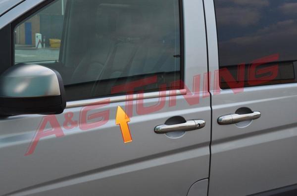 Mercedes Vito Krom Cam Çıtası 2Prç. 2003-2010 P.Çelik - Image 1