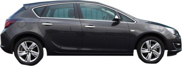 Opel Astra J HB Krom Cam Çevre Çıtası 12Prç Paslanmaz Çelik - Image 1