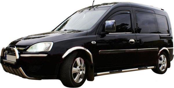 Opel Combo Krom Cam Çıtası Takımı 2001-2010 Paslanmaz Çelik - Image 1