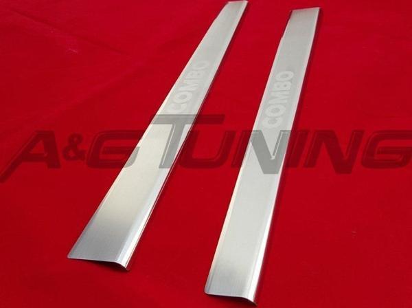 Opel Combo Krom Kapı Eşiği Tk 2002-2011 2 Kapı Paslanmaz Çelik - Image 1