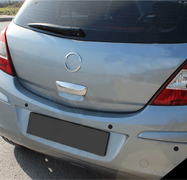 Opel Corsa D Krom Bagaj Açma 2007 Üzeri Paslanmaz Çelik - Image 1