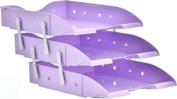 OPS Evrak Rafı 3 Hareketli Mor Rf303Pmo - Image 1