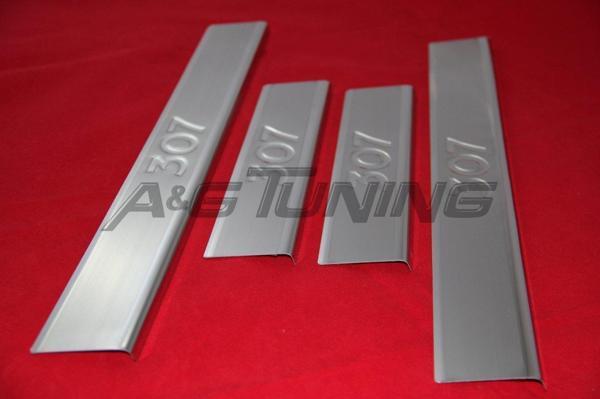 Peugeot 307 Krom Kapı Eşiği Takımı 2001 Üzeri Paslanmaz Çelik - Image 1
