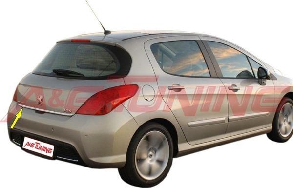 Peugeot 308 Krom Bagaj Alt Çıtası Formlu 2007-2013 Arası Paslanmaz Çelik - Image 1