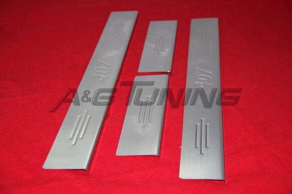 Peugeot 407 Krom Kapı Eşiği Tk 4 Kapı Paslanmaz Çelik - Image 1