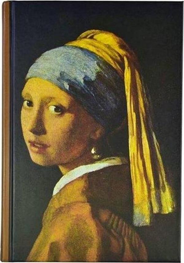 Deffter Art Of World Vermeer Sert Kapak 14X20 Çizgili 96 Sayfa Not Defteri - Image 1