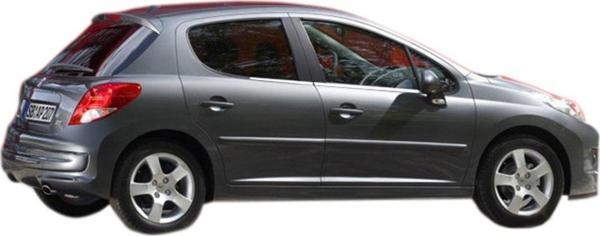 Peugeot 207 Krom Cam Çıtası Takımı 4Parça Paslanmaz Çelik - Image 1