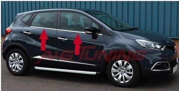 Renault Captur Krom Cam Çıtası Takım 2013-2019 Arası P.Çelik - Image 1
