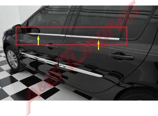 Renault Clio 3 Grandtour Krom Cam Çıtası Tk 4Prç Paslanmaz Çelik - Image 1