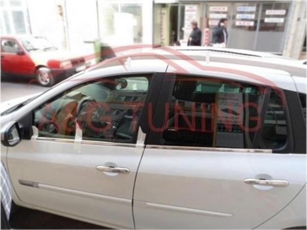 Renault Clio 3 Grandtour Krom Cam Çıtası Tk 4Prç Paslanmaz Çelik - Image 1